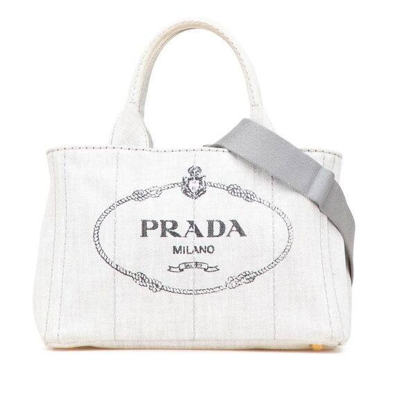 Pre Loved prada Women Gray Satchel - Picture 1 of 8